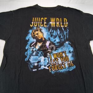 Juice World Rap Graphic Crew Neck T-Shirt Mens Size Extra Large XL Black Blue